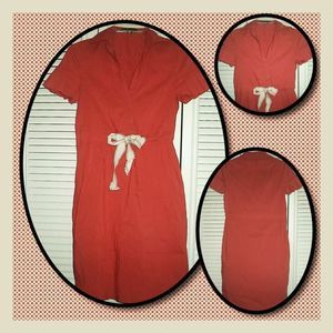 BCBGMAXAZRIA DRESS SHORT SLEEVE V NECK COLLARED SHIRT DRESS MIDI~WOMENS SIZE XXS